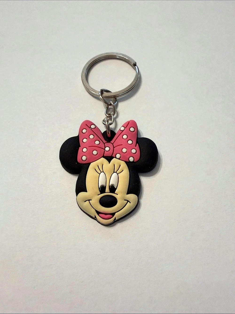 Disney Minnie Mouse Keychain Black & Pink